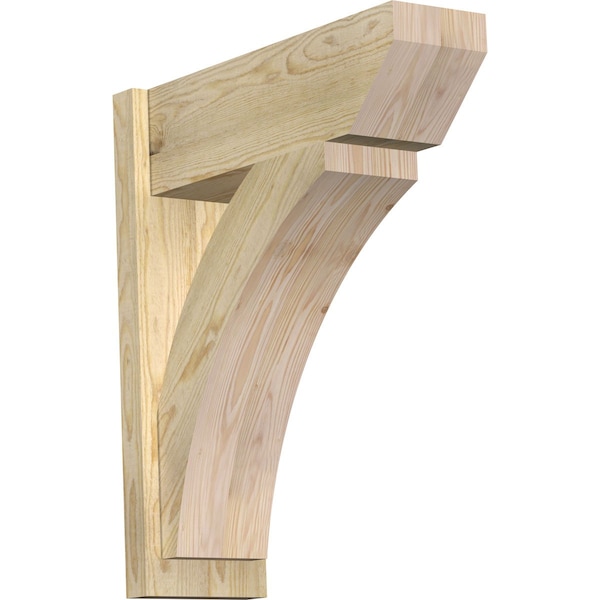 Ekena Millwork Thorton Slat Rough Sawn Outlooker, Douglas Fir, 8"W x 24"D x 28"H OUT08X24X28THR06RDF - main